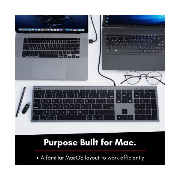 ヤマダモール | mac キーボード US配列 有線 オールアルミフレーム