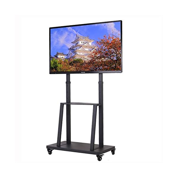 ヤマダモール | UNHO テレビスタンド キャスター付き テレビ台 ハイ