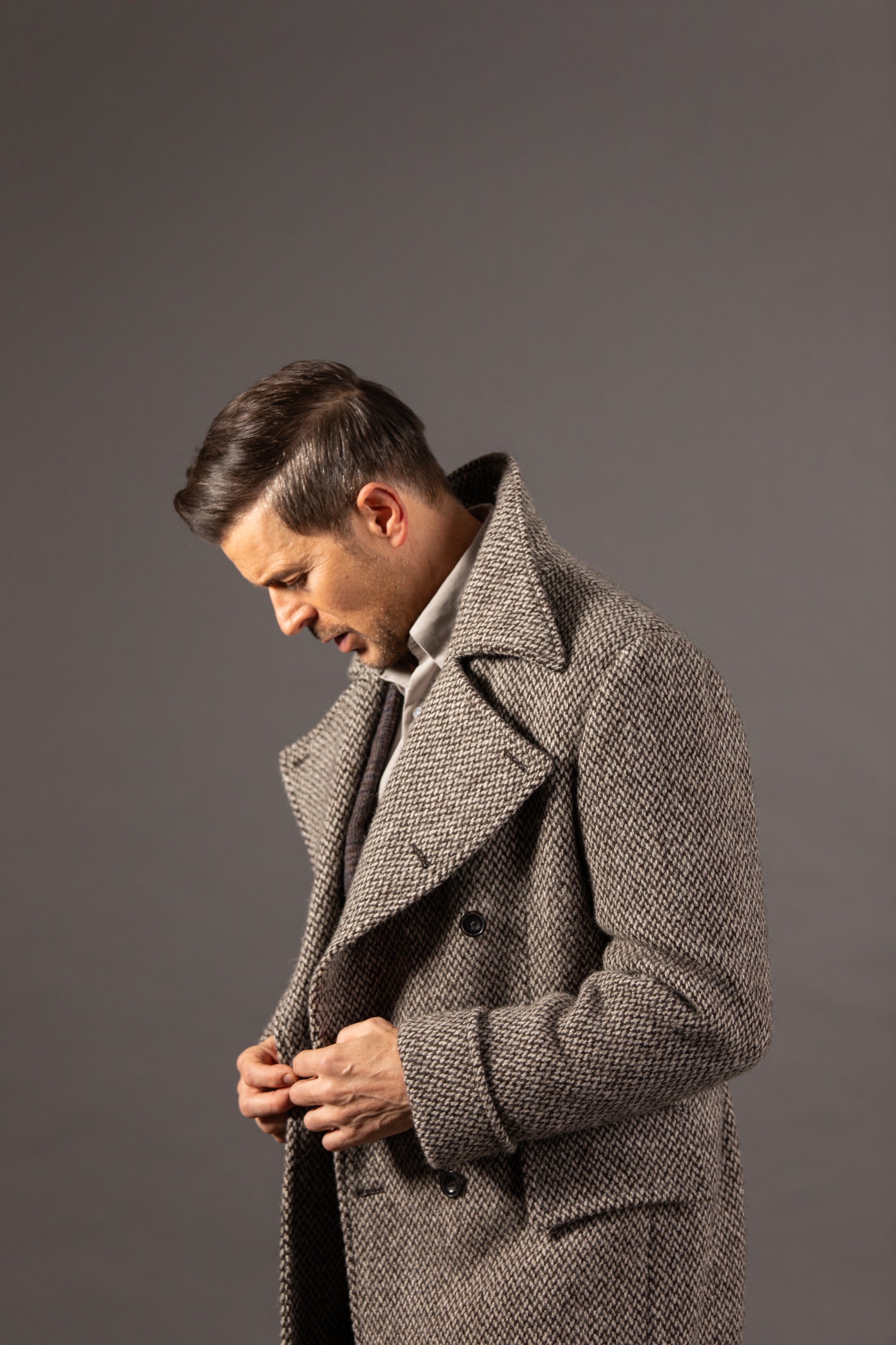 Greatcoat in Cream Barlycorn Wool – Cad & The Dandy New York