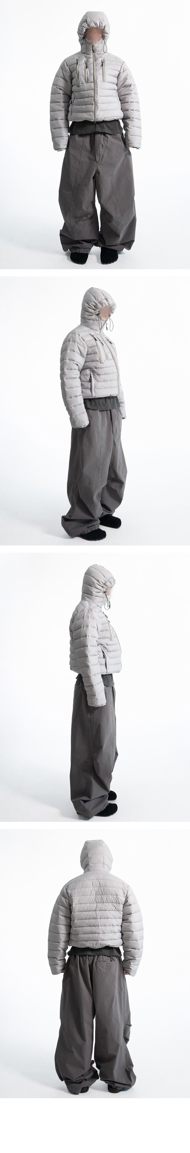 fraction puffer jacket (3c) - COLN