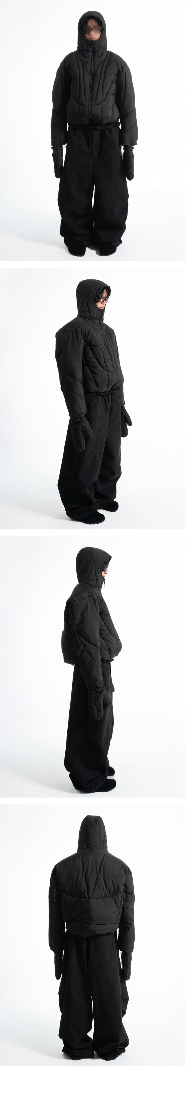 hex glove puffer jacket (3c) - COLN