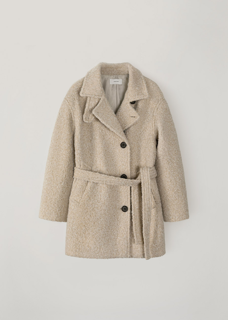 boucle 2way half coat | OHOTORO