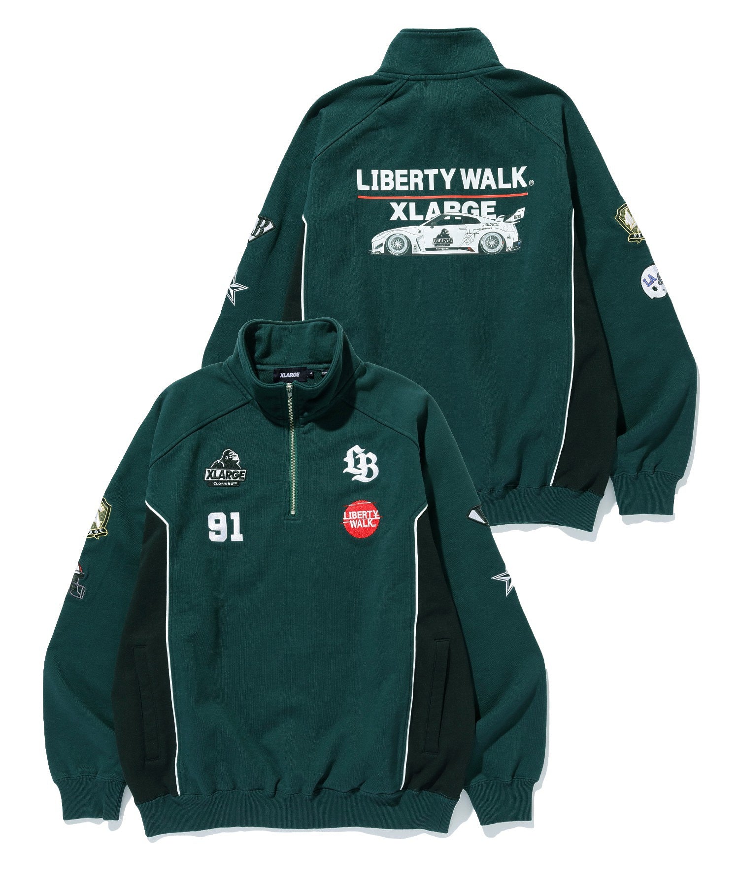 XLARGE×LIBERTY WALK HALF ZIP SWEATSHIRTS – calif（カリフ）公式サイト