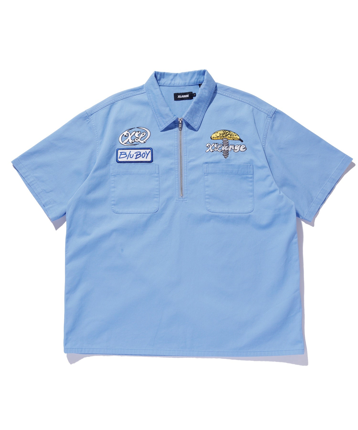XLARGE×Blu Boy HALF ZIP S/S WORK SHIRT – calif（カリフ）公式サイト