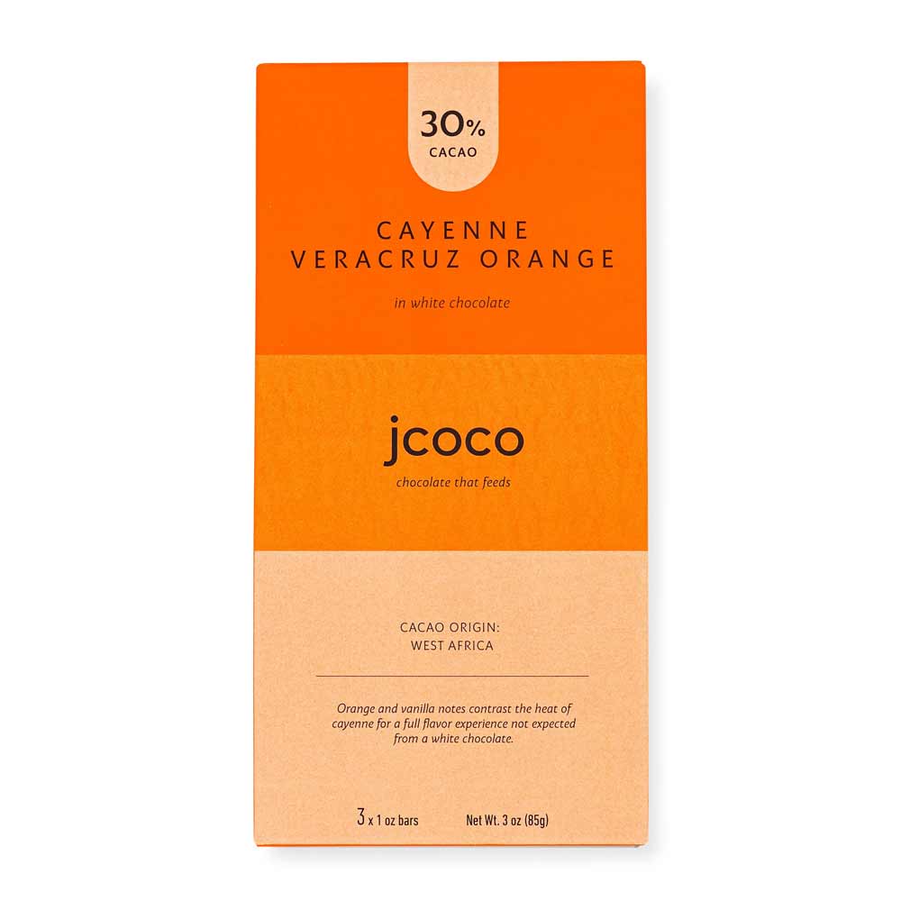 Jcoco Cayenne Veracruz Orange White Chocolate 30% – Caputo's