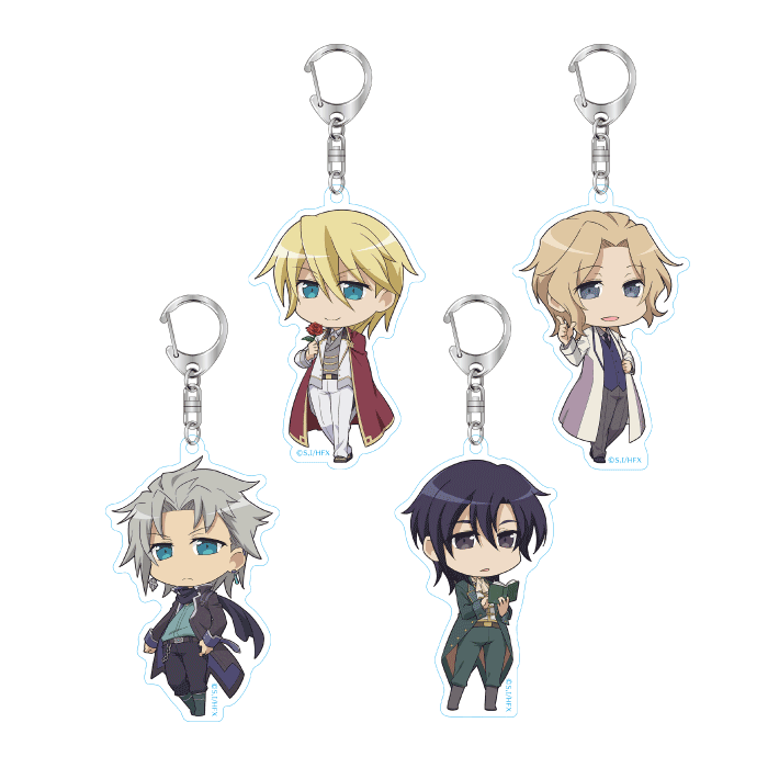 アクリルキーホルダーセット 男性4種セット – 合同会社かぴばら