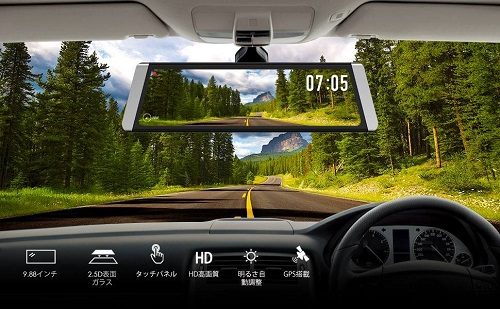 スマートルームミラー型 2カメラドライブレコーダーAUTO VOX「X1」「X2」