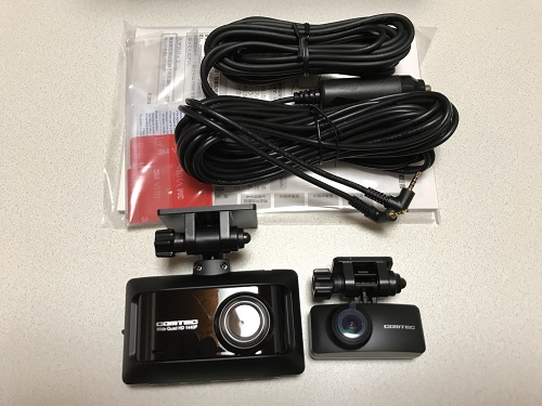 実機レビュー コムテック STARVIS対応 前後370画素2カメラドライブ