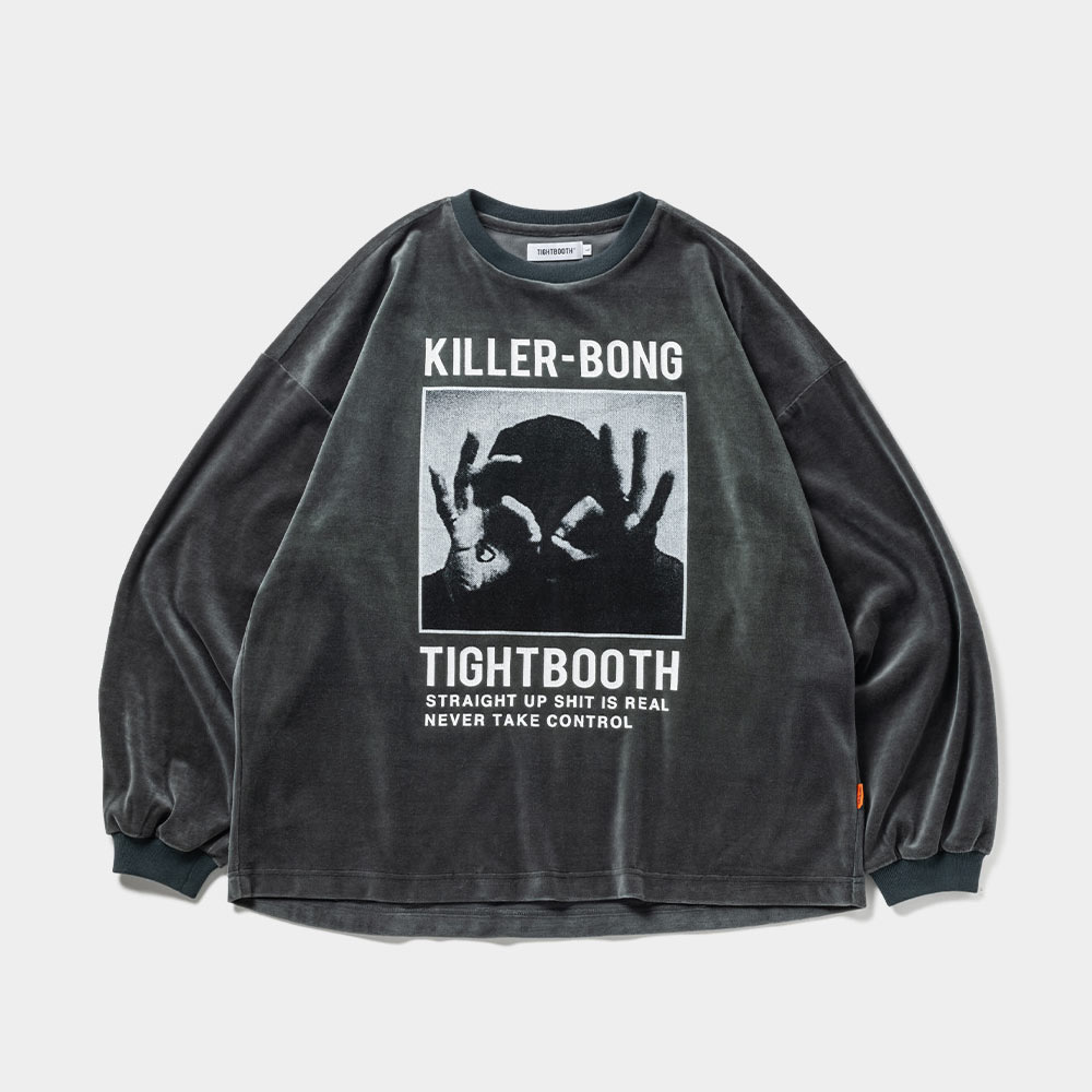 HAND SIGN VELOUR LS / TIGHTBOOTH × KILLER BONG | BLACK SMOKER RECORDS