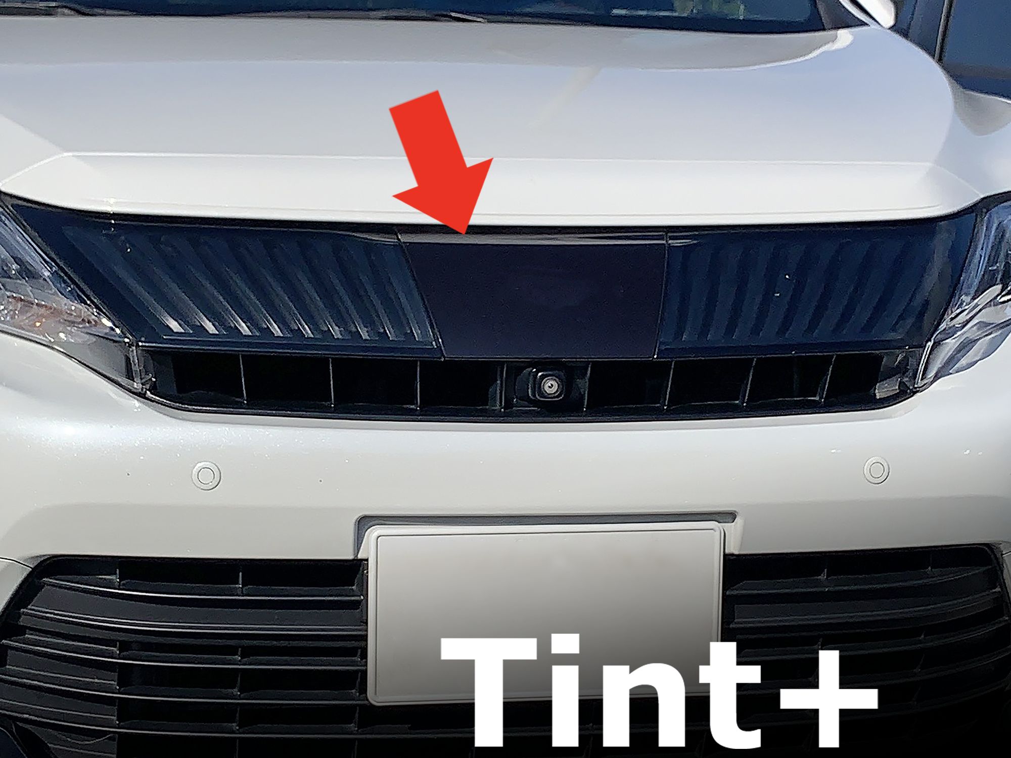 Tint+ トヨタ ハリアー 60系 前期 フロントエンブレム 用 (☆ブラック
