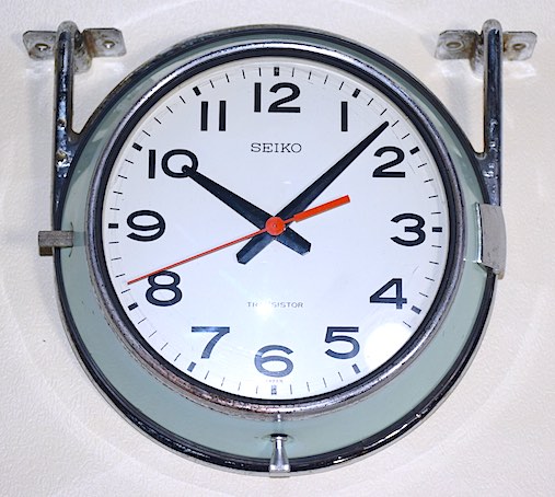 SEIKO バス時計（トランジスタクロック）ステー付 昭和40年代前半