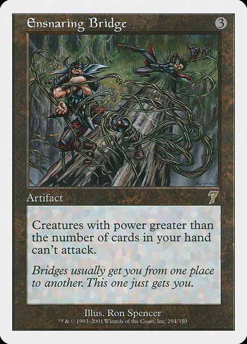Foil 罠の橋 Ensnaring Bridge 7ED 状態難あり 買取相場】-MtG-(日)罠