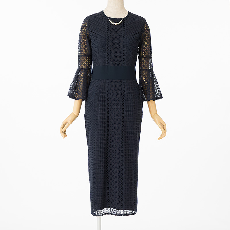 LAGUNAMOON ラグナムーン LADYダイヤレースドレス ネイビー系 | 結婚式