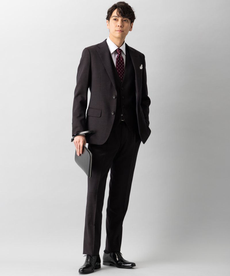 SUIT SELECT スーツセレクト レギュラーフィットスリーピーススーツ