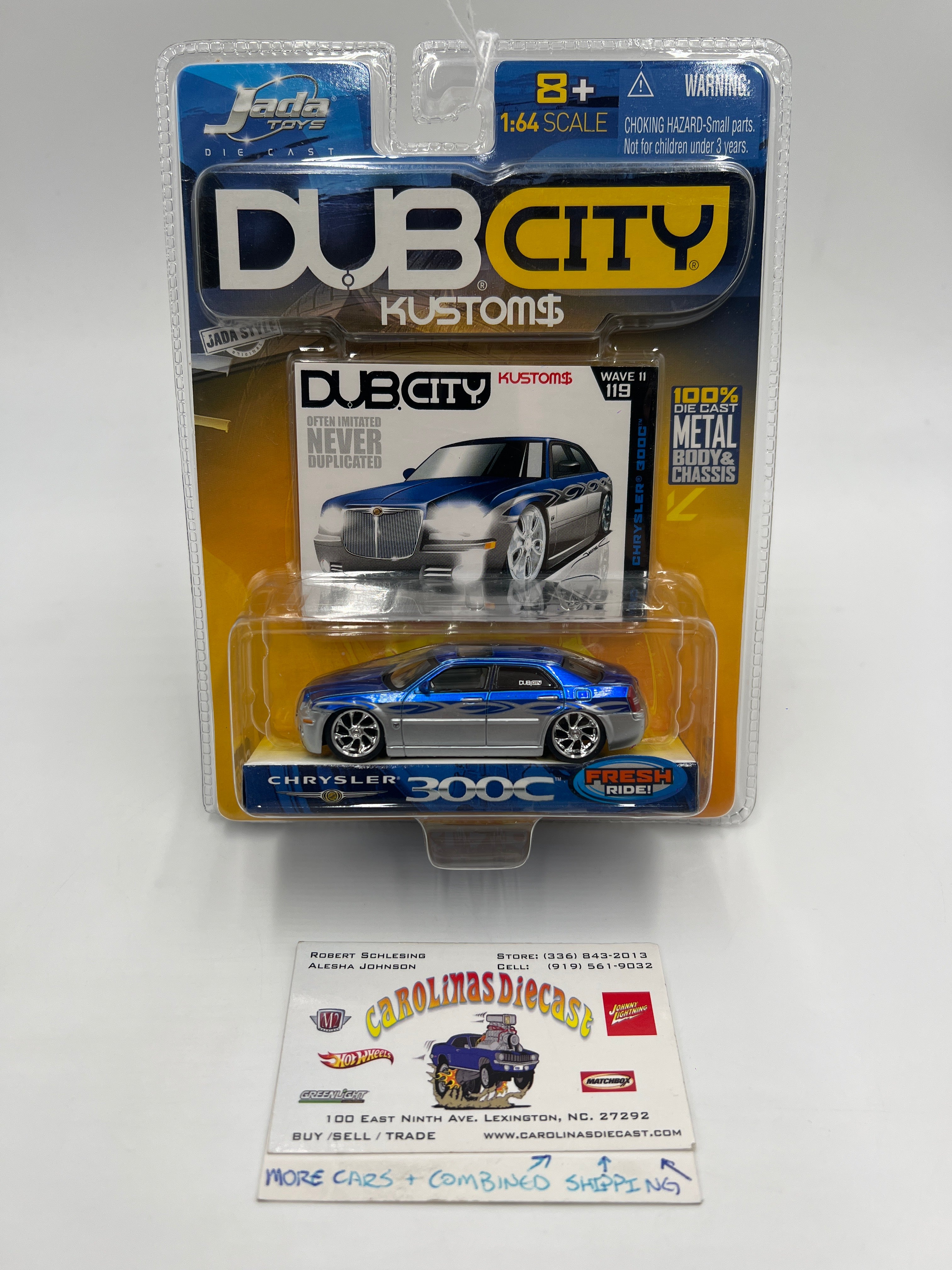 Jada Toys Dub City Kustoms Wave 11 #119 Chrysler 300C Silver/Blue