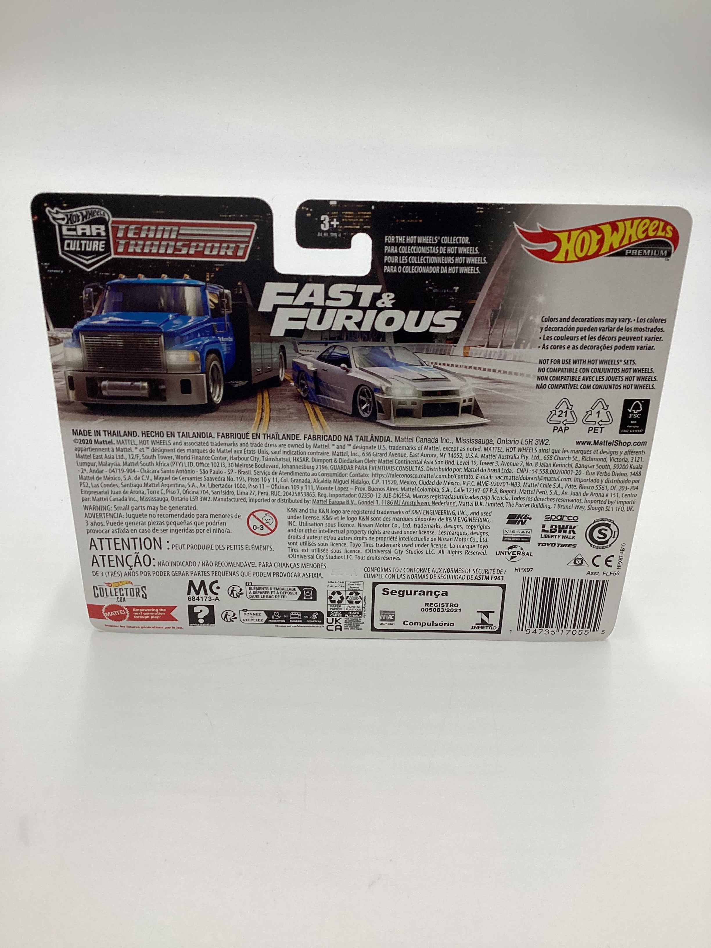 Hot Wheels Team Transport Fast and Furious LB-ER34 Super