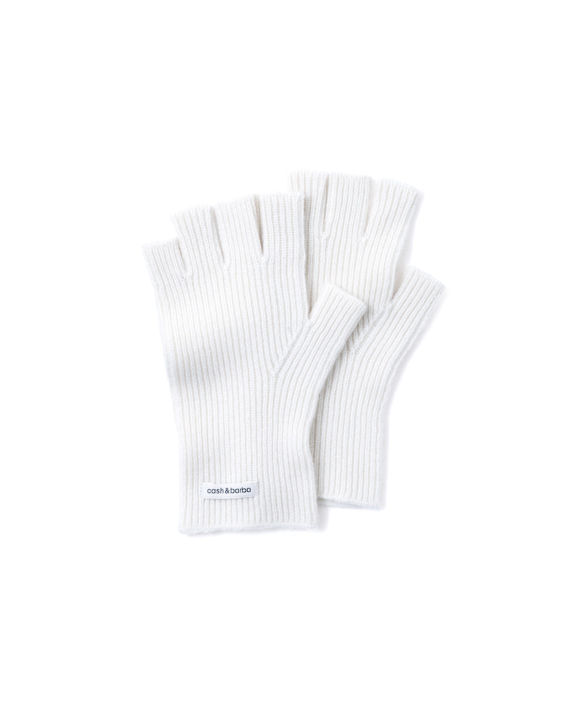 キャッシュベイビー オープンフィンガーグローブ, White – cash & barba