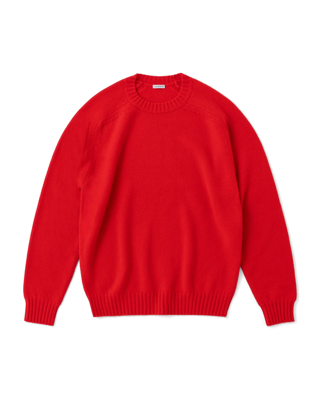 キャッシュベイビー クルーネック ニット, Tomato Red – cash & barba