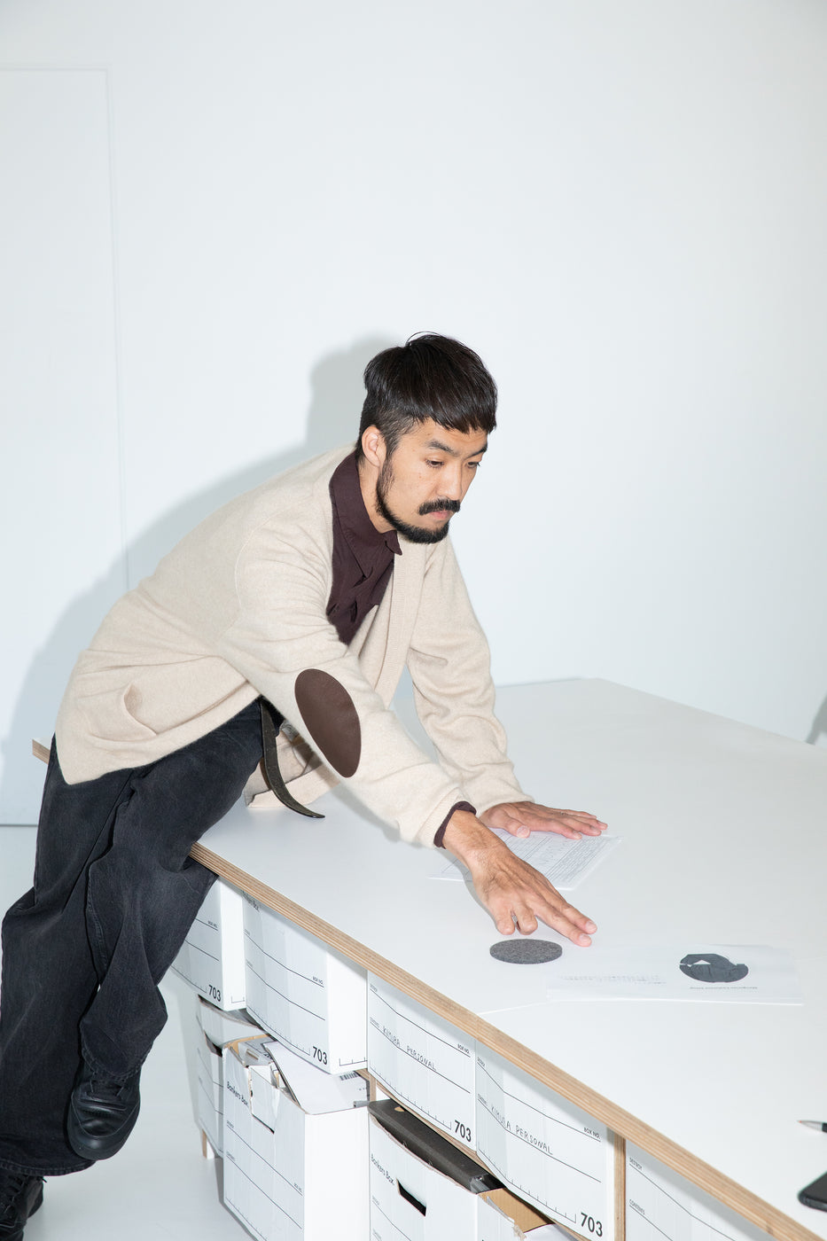 モンゴリアンカシミヤ カーディガン, Natural Beige – cash & barba