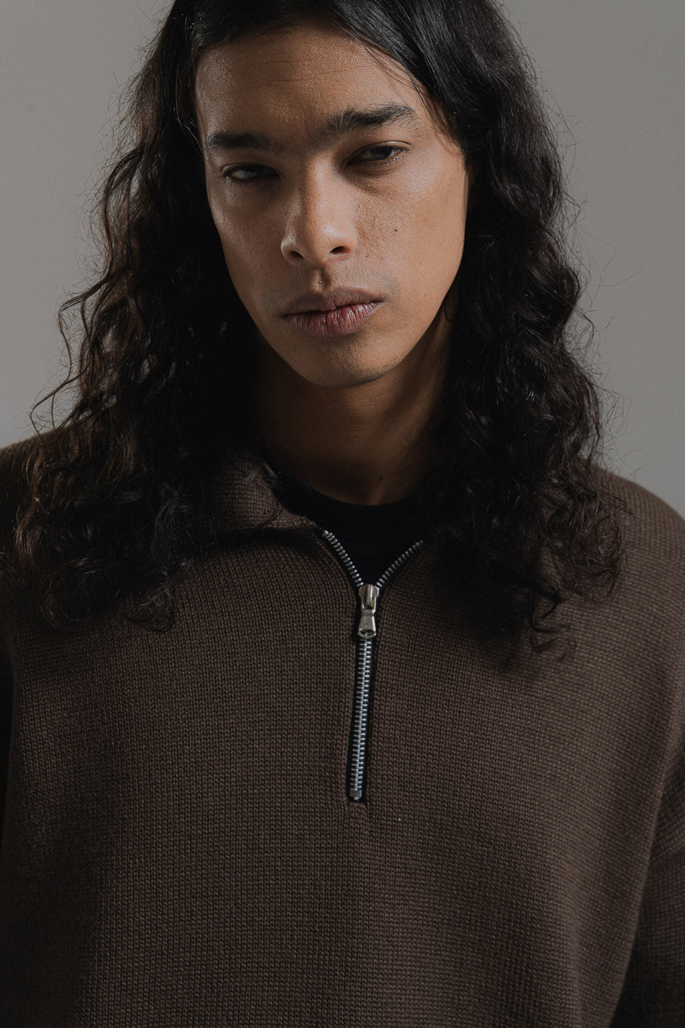 ミュージシャン HYSFORM HALF ZIP KNIT POLO ミュージシャン HYSFORM