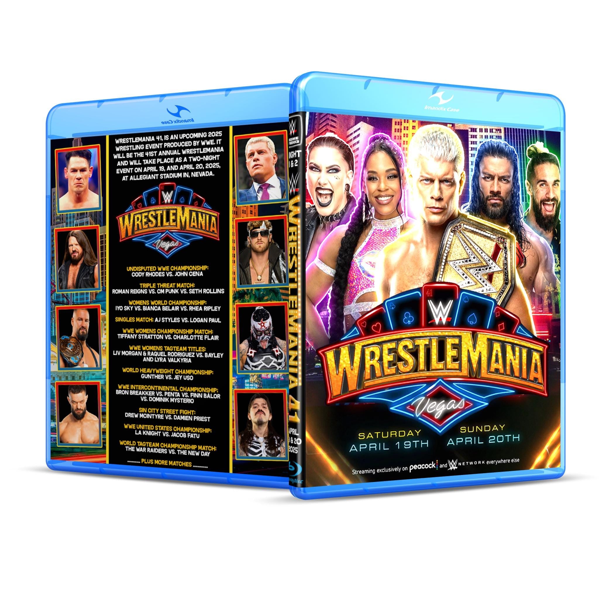 4/19-20/25 Wrestlemania 41 Blu Ray Set WWE – Catalog The Past