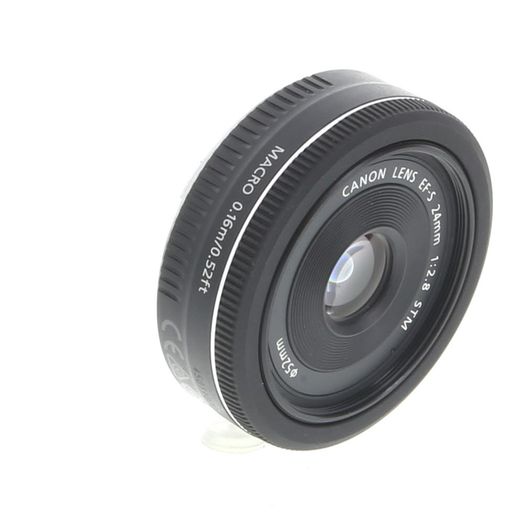 Canon EF-S 24mm f/2.8 STM Autofocus APS-C Lens, Black {52}