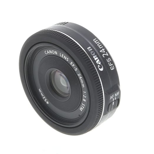 Canon EF-S 24mm f/2.8 STM Autofocus APS-C Lens, Black {52}