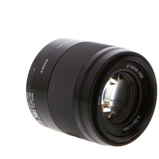 Sony E 50mm f/1.8 E OSS Autofocus APS-C Lens for E-Mount, Black (49