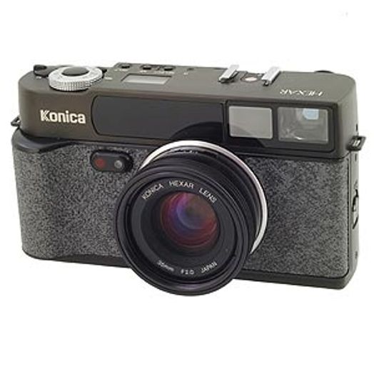 Konica Hexar 35mm Camera, Black with 35mm f/2 Lens
