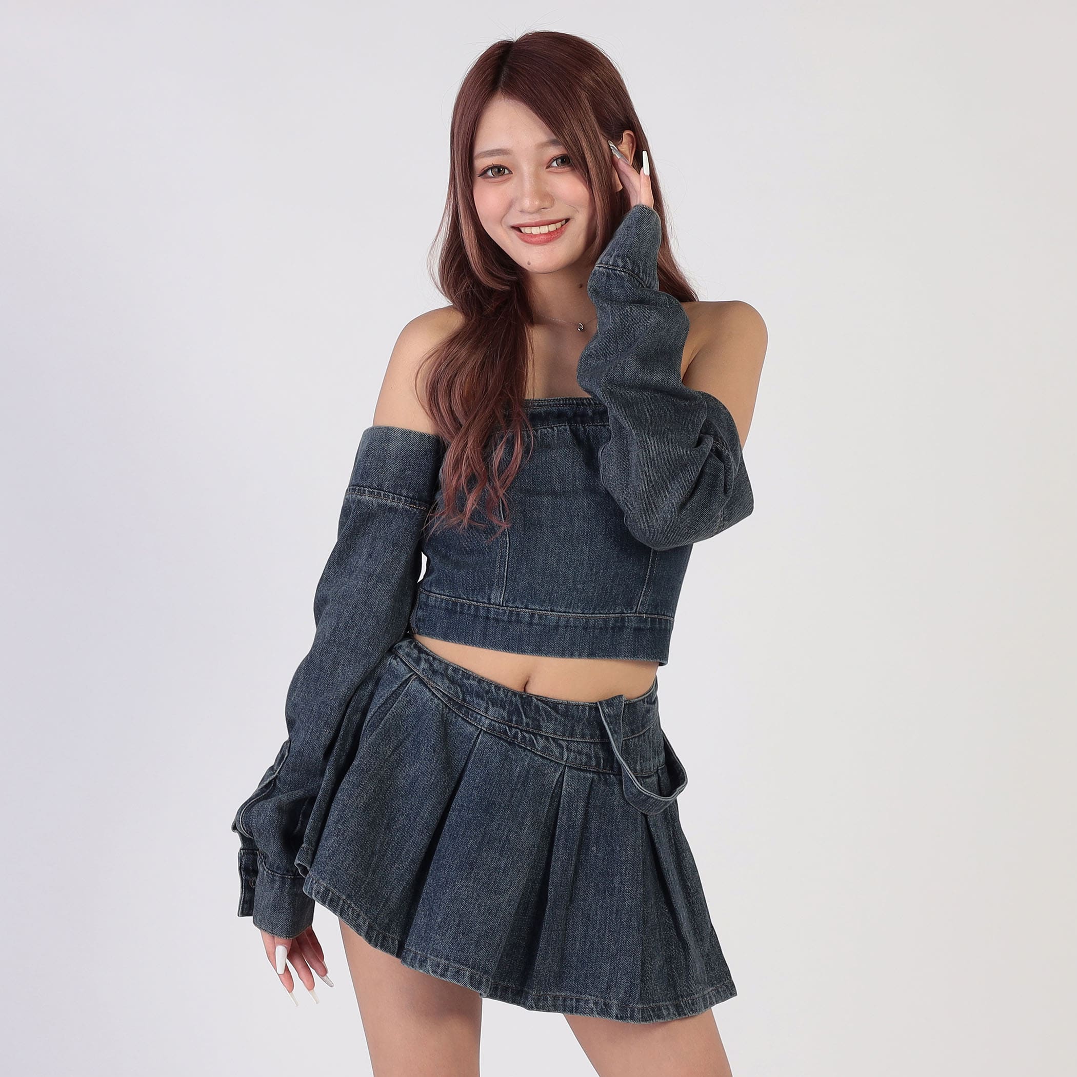 デニムビスチェxミニスカートSET｜セットアップ｜CECIL McBEE