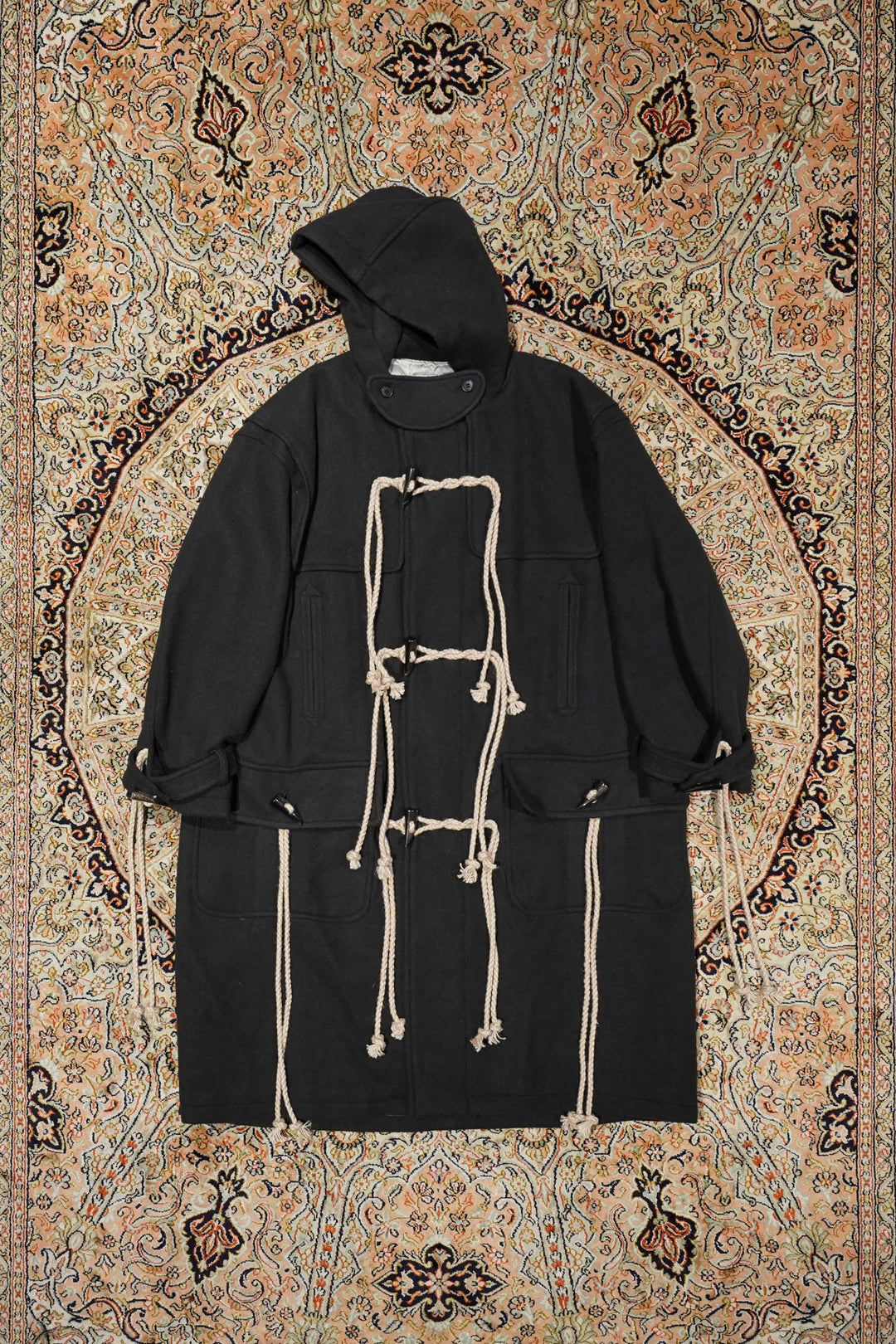 SUGARHILL（シュガーヒル）のCORDED DUFFLE COAT(CHARCOAL BLACK