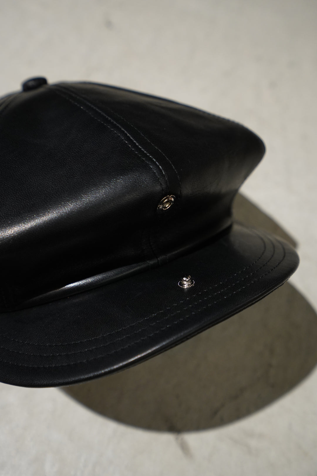 SOLARIS&Co.(ソラリスアンドコー)のHORSEHIDE CASQUETTE- OLDBOY(BLACK