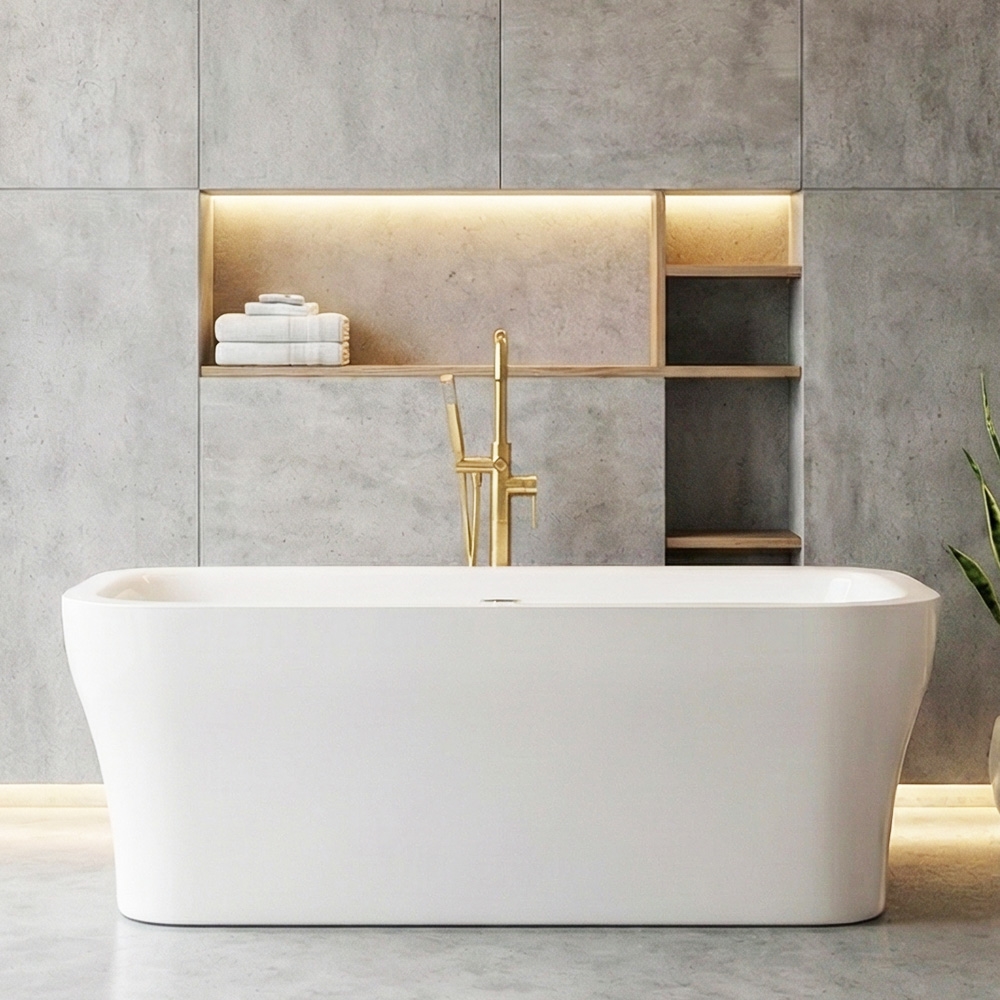 Freestanding Tub – Eclipse73C 73 x 35 inch Foam Insulated Cavity