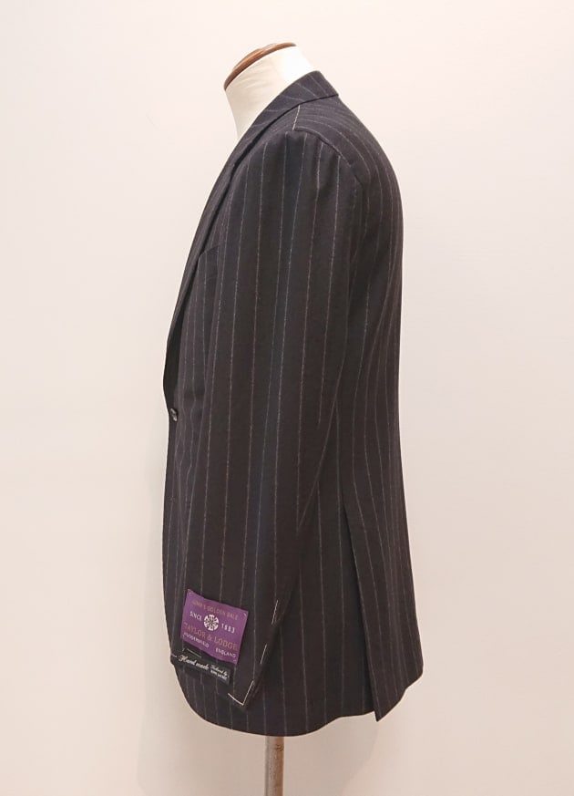 BEAMS F リングヂャケット ハンドラインスーツ編(ブラウンストライプ