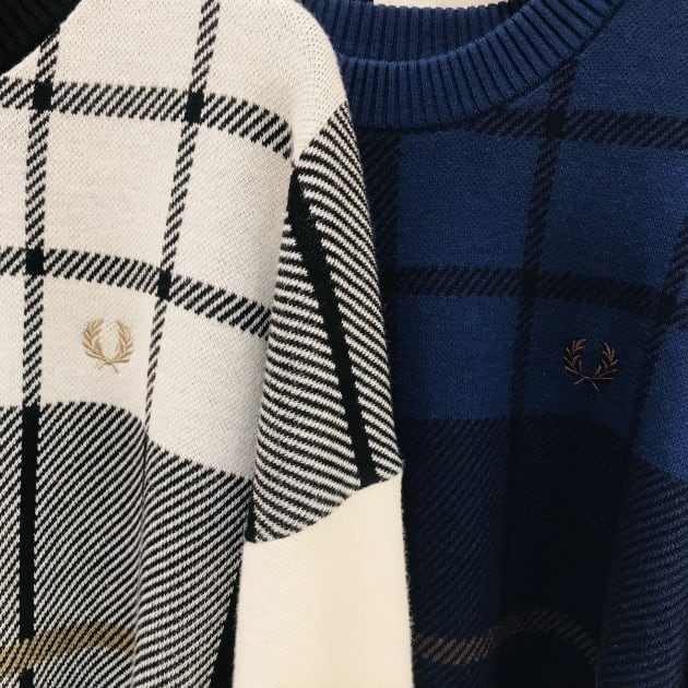 主役ニットはトレンドチェック？」《FRED PERRY》別注ニットのご紹介