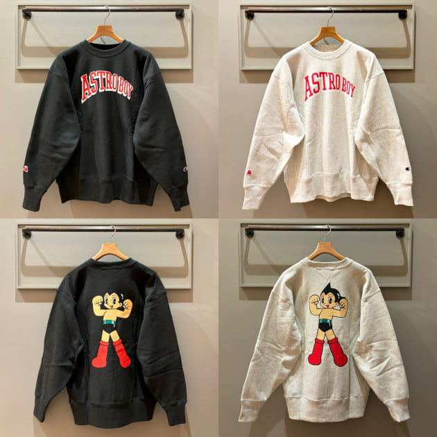 9/27(金)発売、Champion × 鉄腕アトム のリバースウィーブ(R) クルー