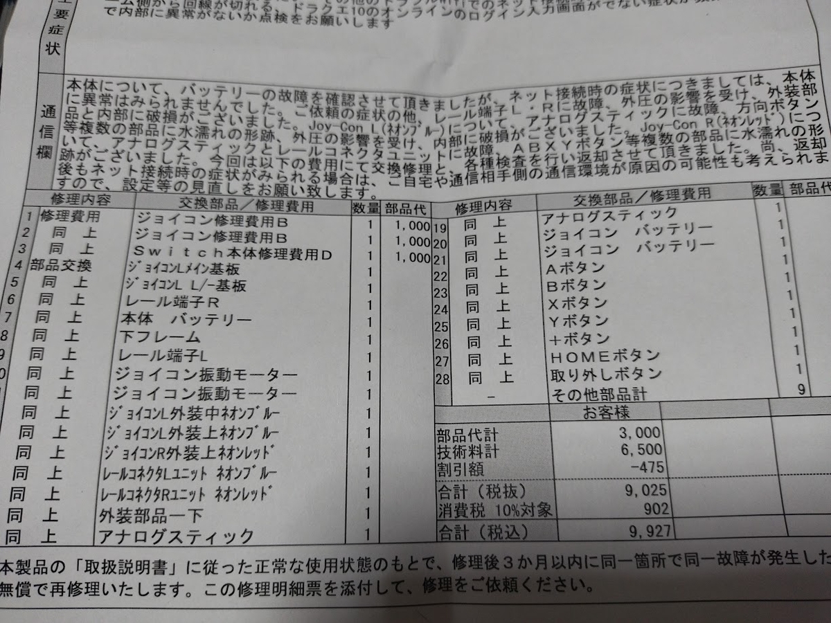 任天堂の修理サポートの本気度がやばい！8年間使い続けた初代スイッチ