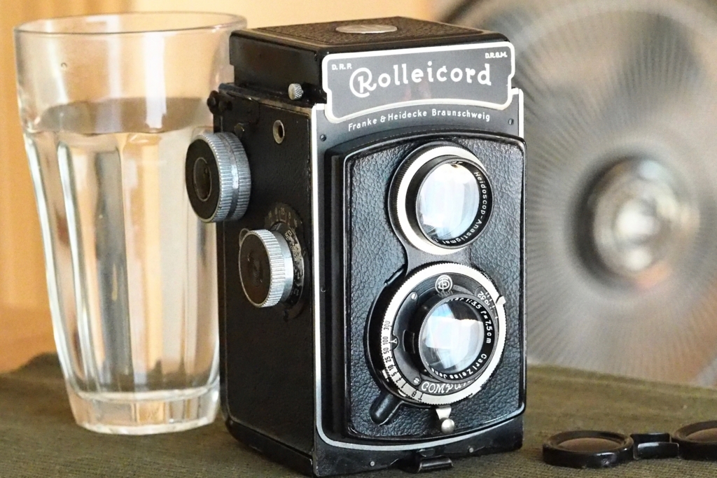 ドイツ製 Rolleicord 二眼レフカメラ ローライコードレザーケース付き