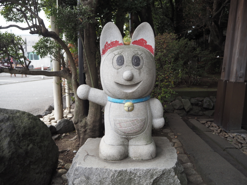 スネ夫の3D化に成功！？最強のドラえもんスポット「富知六所浅間神社