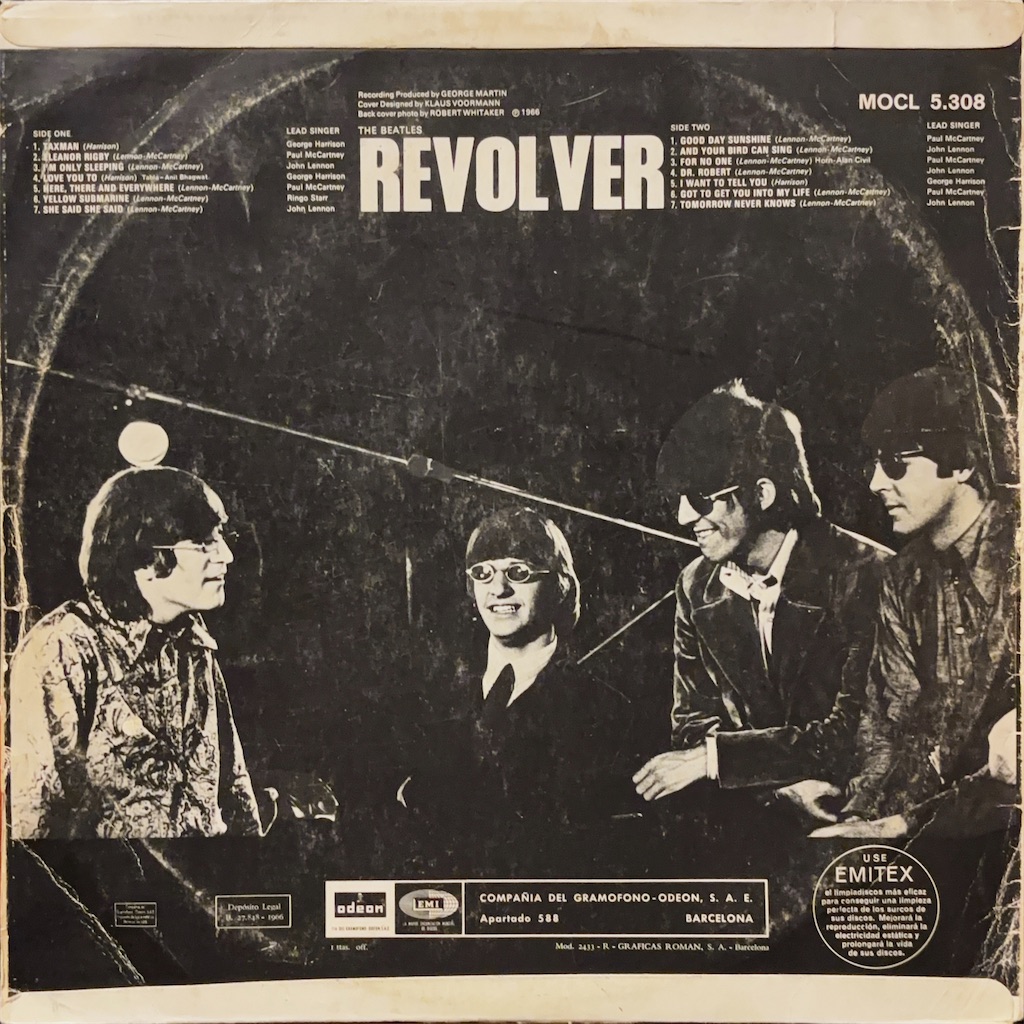 Revolver / The Beatles【スペイン盤(モノラル)】 - レコード評議会