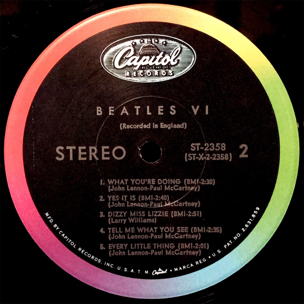 Beatles VI / The Beatles【US盤(ステレオ)】 - レコード評議会