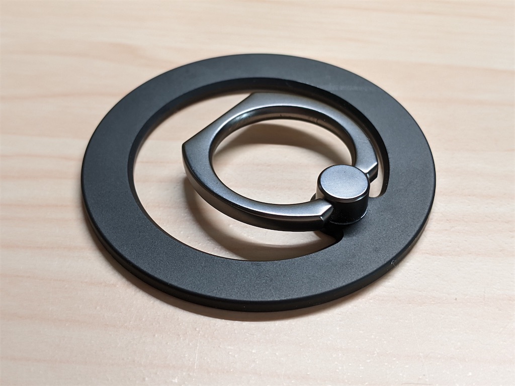 MagSafe対応のバンカーリングを買った。 - 文字っぽいの。