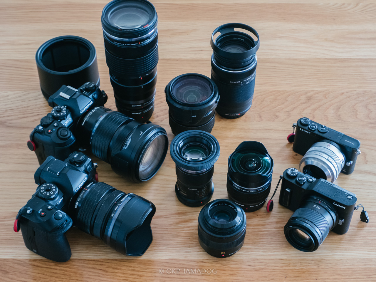 マイクロフォーサーズのボディ、ズームレンズと単焦点の使い分けとか