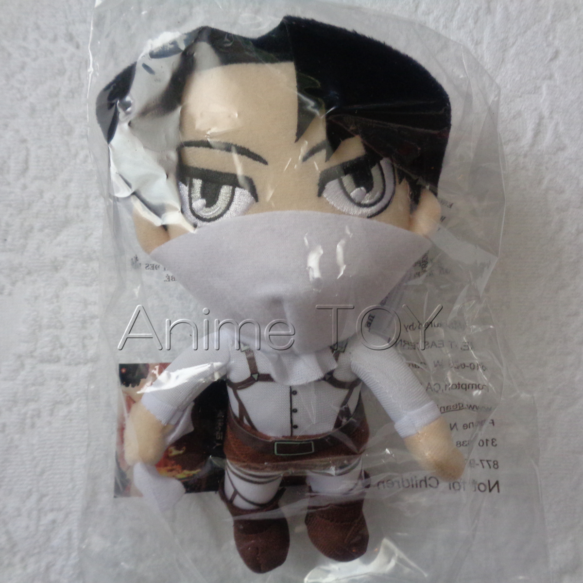 進撃の巨人 リヴァイ お掃除 ぬいぐるみ 海外 グッズ アッカーマン