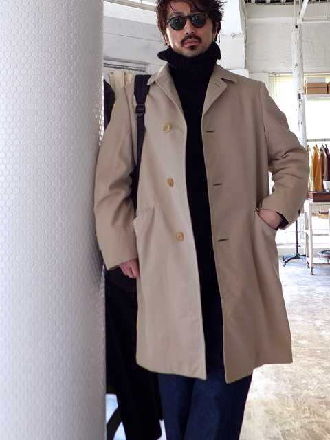 1960～70s Vintage Aquascutum Wool Gabardine Town Coat ヴィンテージ