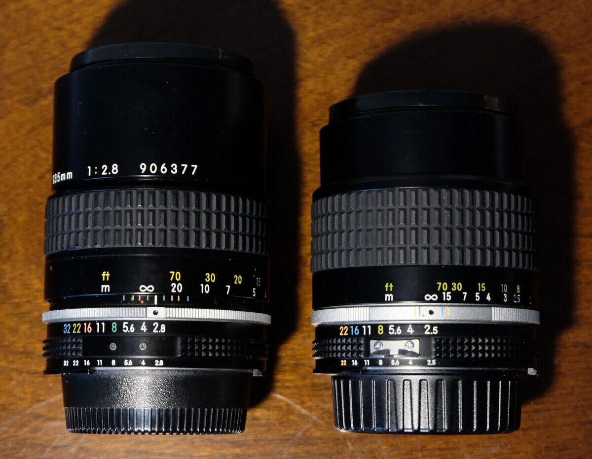オールドNikkorレンズ Ai 135mm F2.8 vs Ai 105mm F2.5S - 風来坊@真幸福知