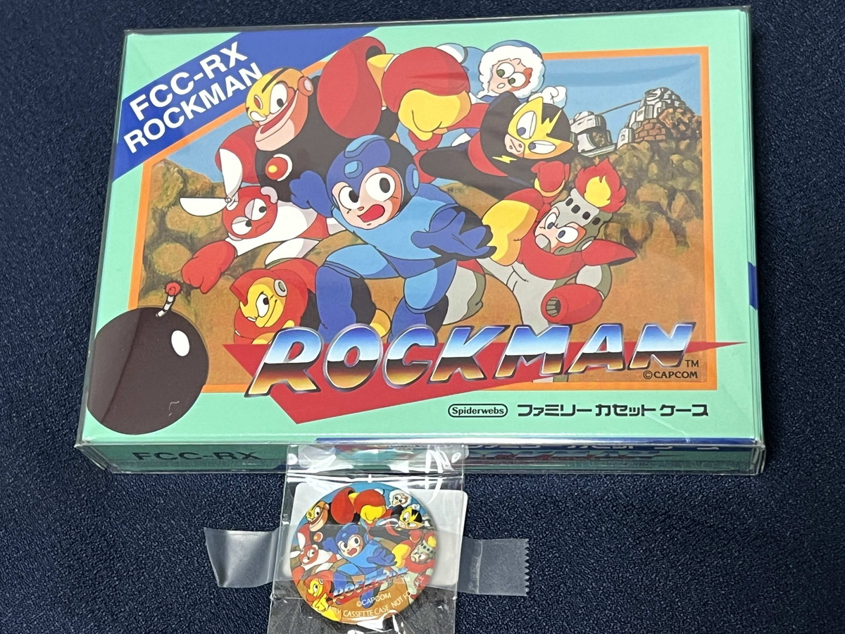 ファミコン風名刺入れ！『ファミリーカセットケース ロックマン』を