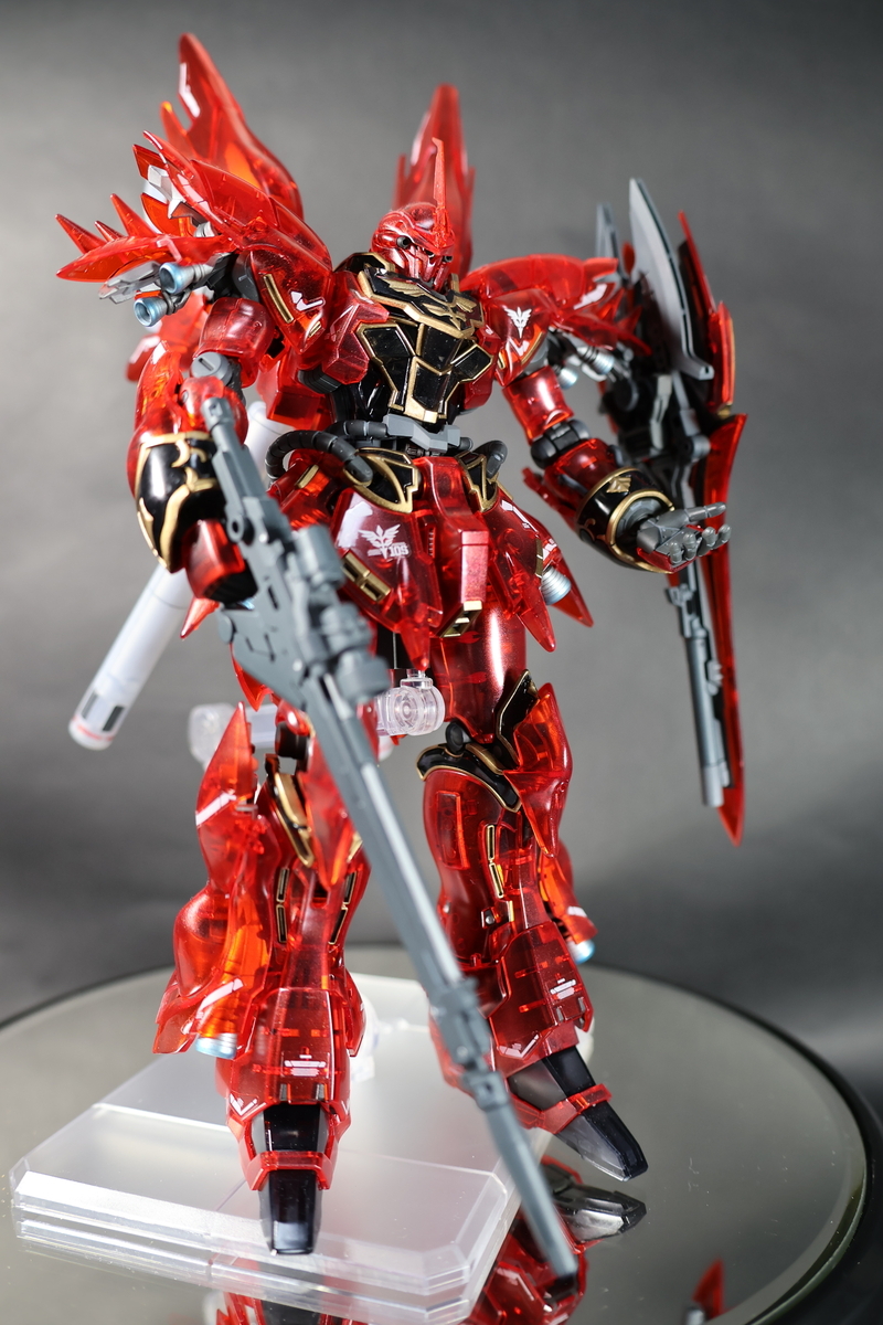 RG シナンジュ クリアカラーの製作 -完成- - トチオーのプラモデル製作日記