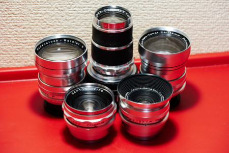 135mmF4レンズたち （ロテラー、ダイナレクス、テレクセナー） - 右