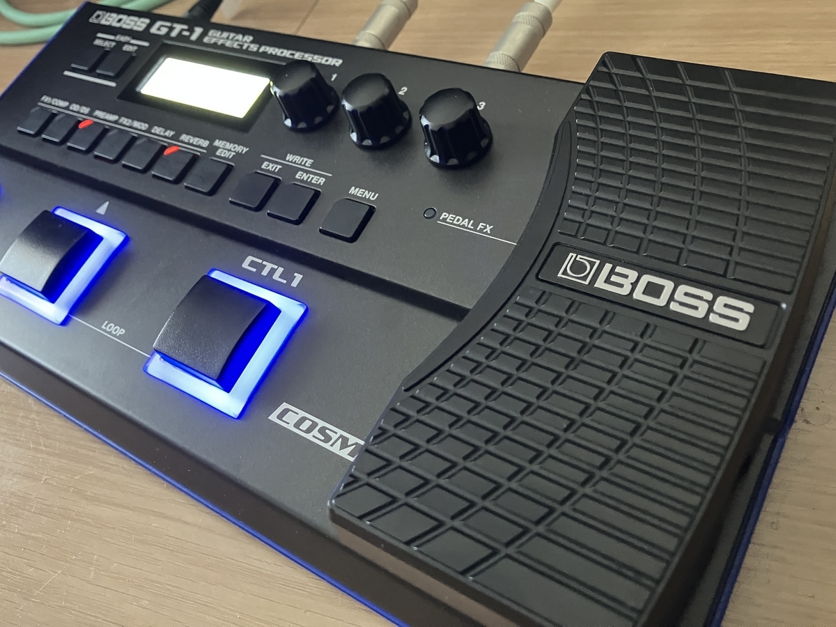 BOSS GT-1の使い方】EXPペダルにワウを設定する方法【手順あり